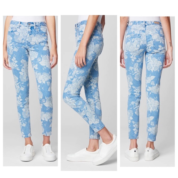 New! BLANK NYC The Bond Skinny High Rise Jeans in Indigo Tie-Dye - Picture 9 of 9